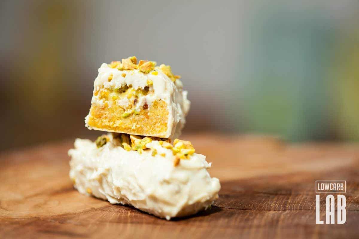 Protein Bar with Pistachios and White Chocolate