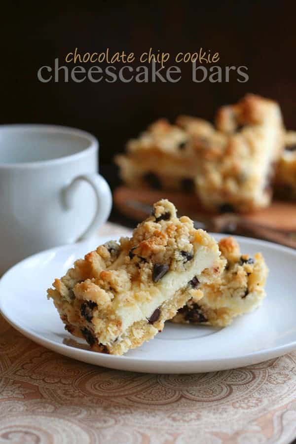Chocolate Chip Cookie Cheesecake Bars