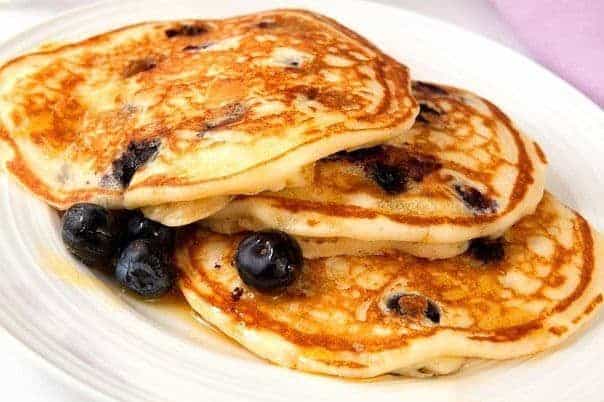 Grain Free Lemon Blueberry Pancake