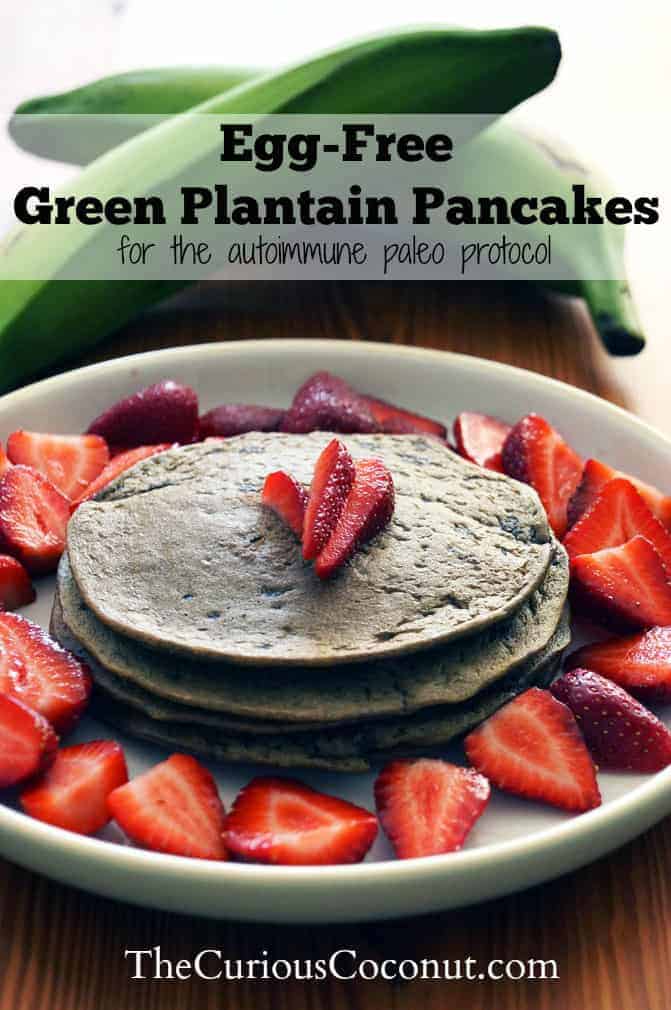 Egg Free Green Plantain Pancakes