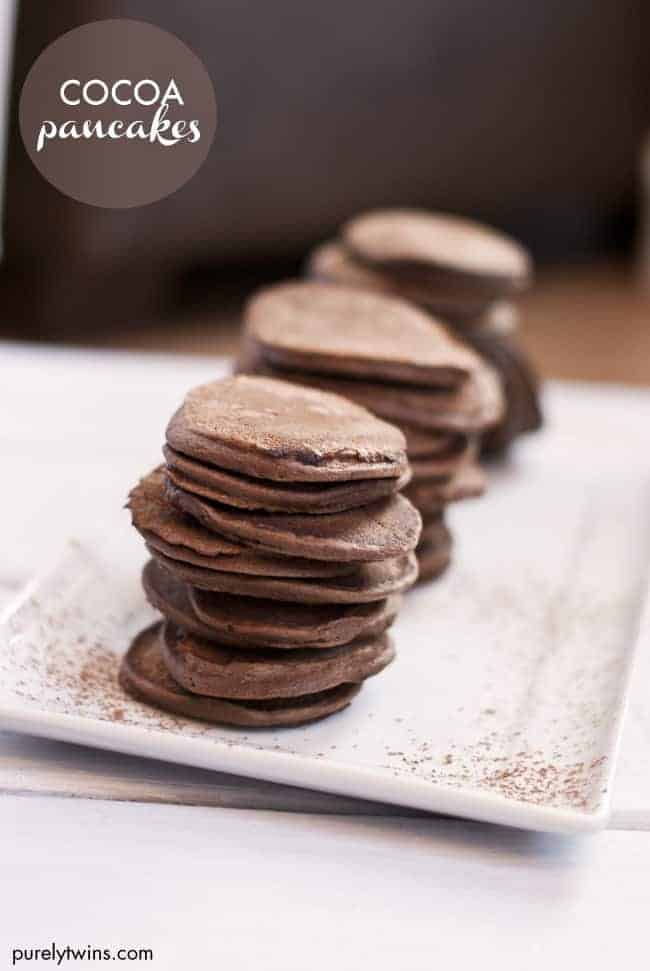 Four Ingredient Paleo Cocoa Pancakes