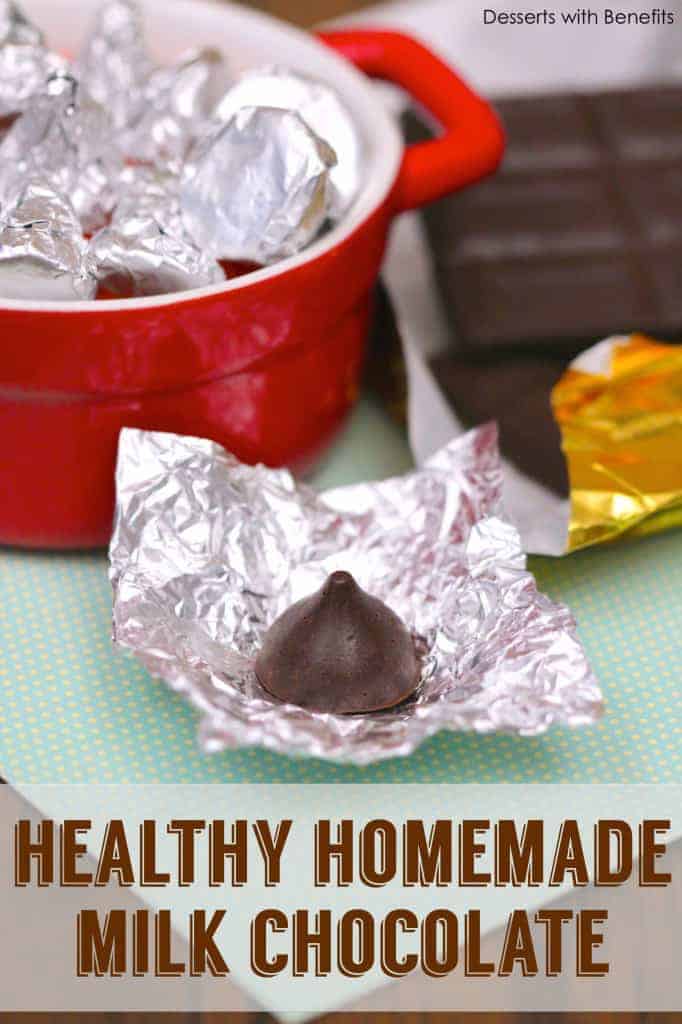 Healthy Homemade Milk Chocolate