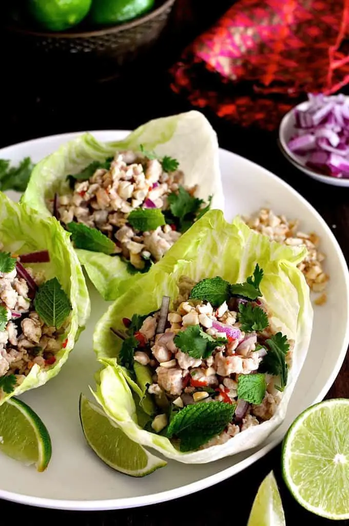 Thai Chicken Lettuce Cups