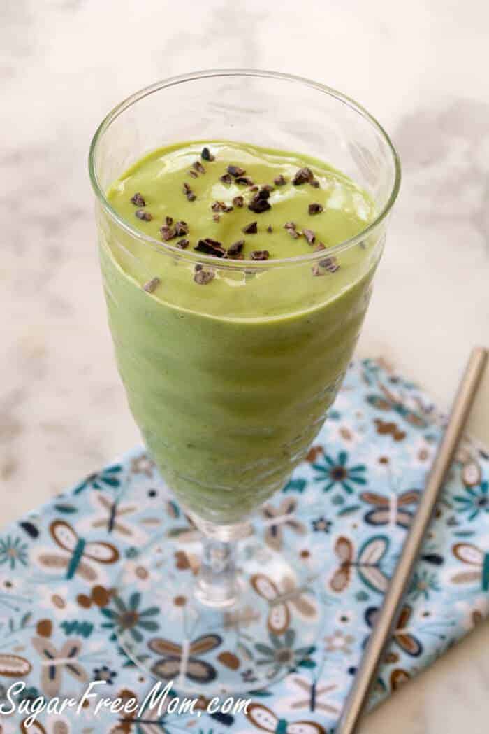 Minty Green Protein Smoothie