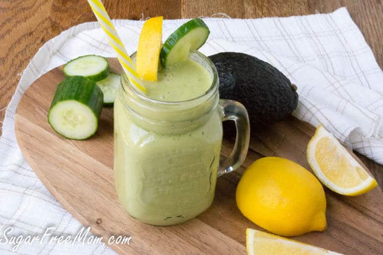 Low-Carb Cucumber Green Tea Detox Smoothie