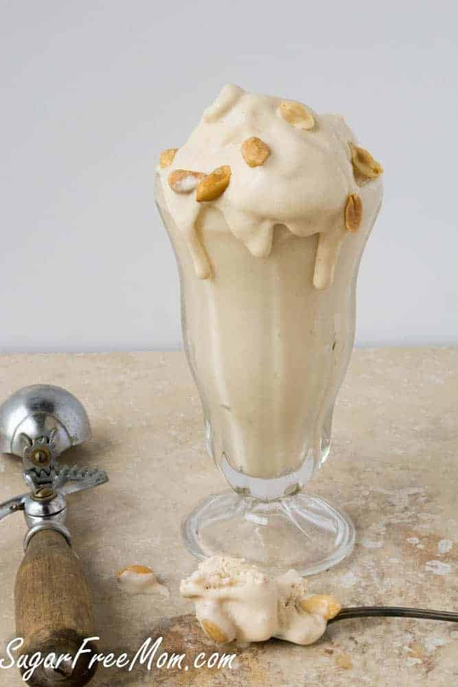Sugar-Free Peanut Butter Cheesecake Ice Cream