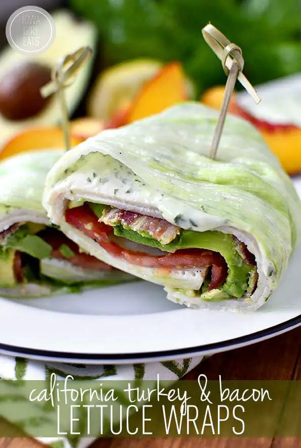 California Turkey and Bacon Lettuce Wraps