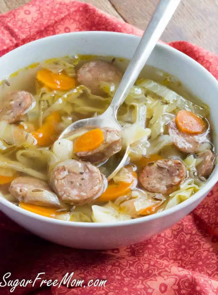 Crock Pot Andouille Sausage Cabbage Soup