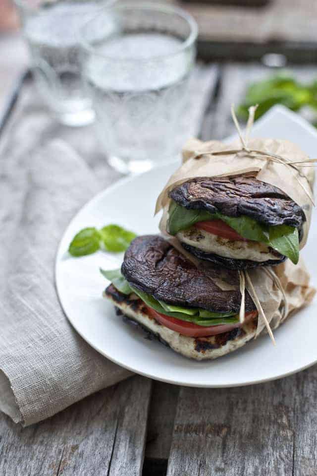 Portabella and Halloumi “Burgers”