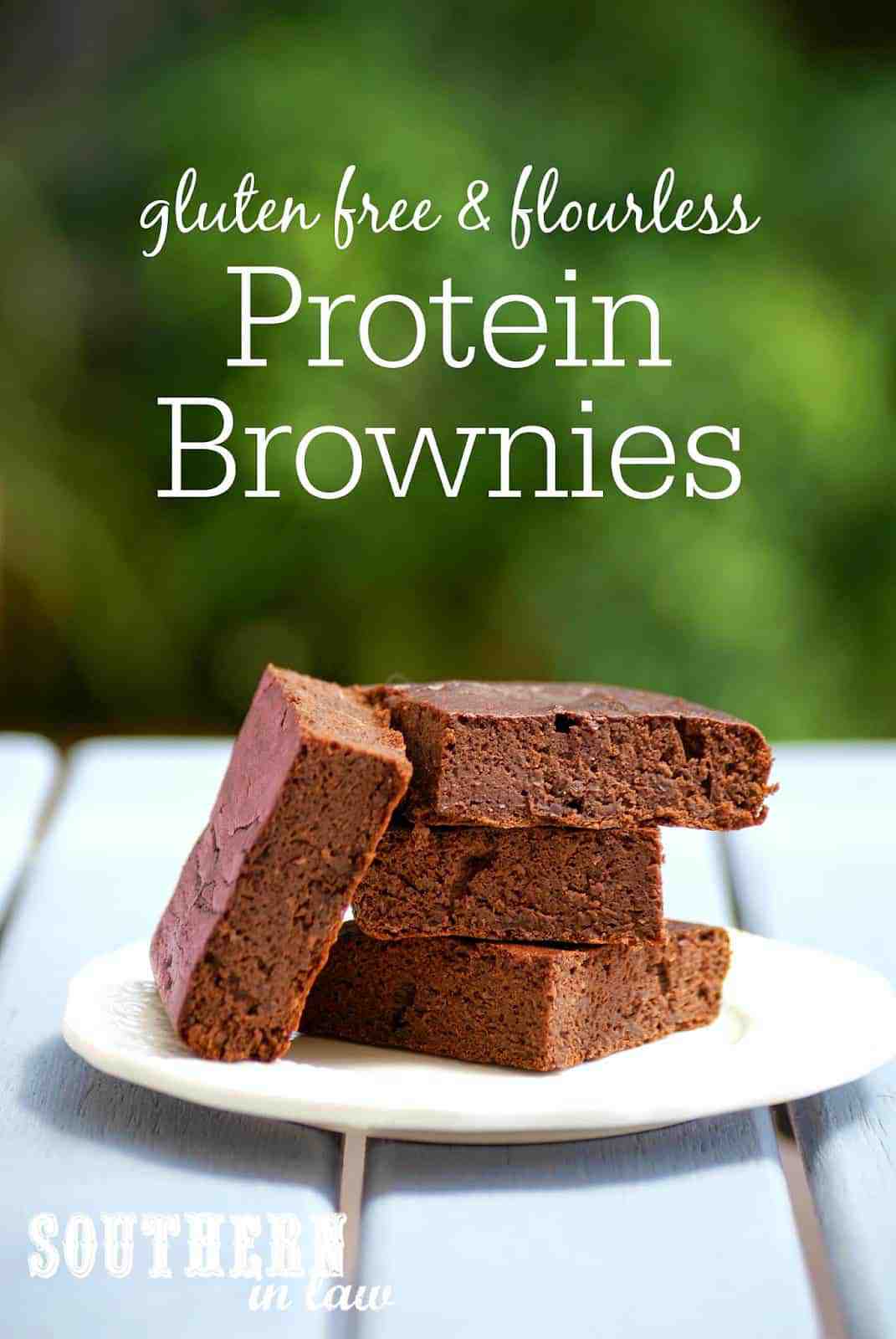 Healthy Flourless Protein Brownies
