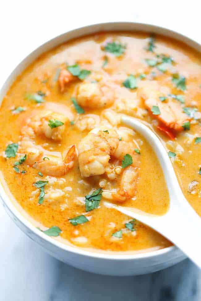 Easy Thai Shrimp Soup