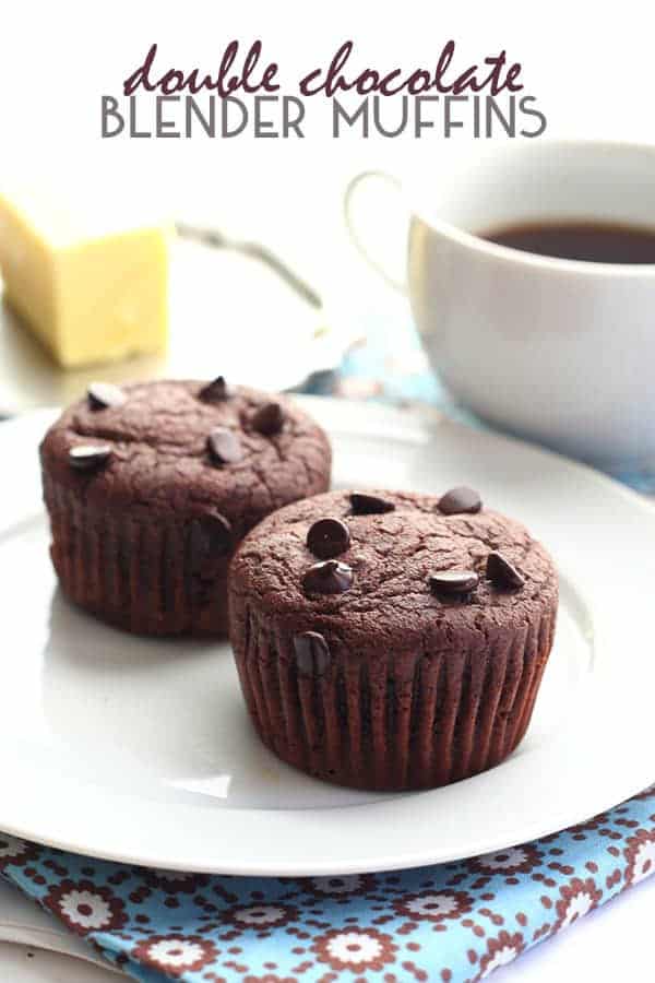 Double Chocolate Blender Muffins