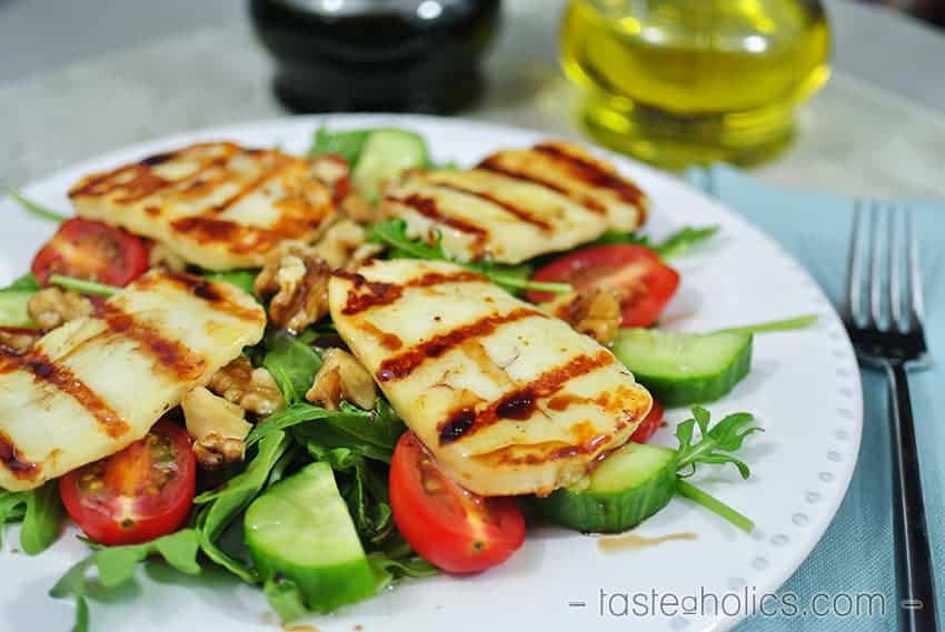 Grilled Halloumi Salad