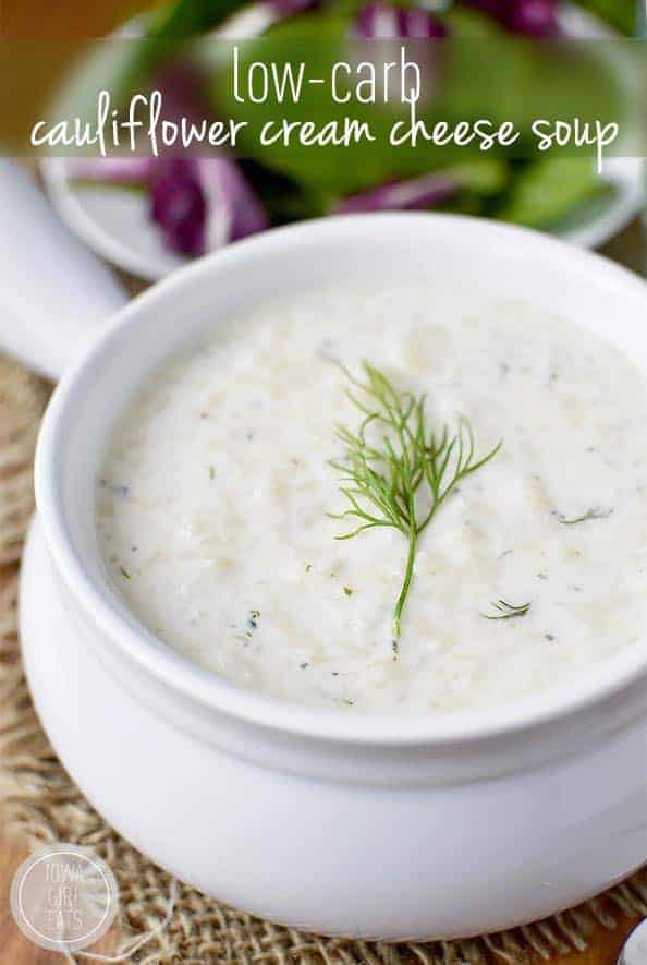 Low-Carb Cauliflower Cream Cheese Soup