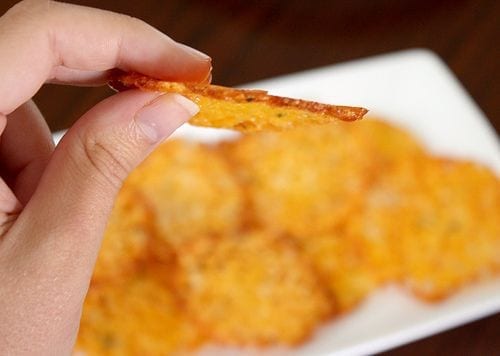 Baked Cheese Crisps