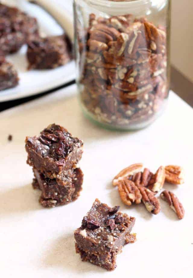 Sweet Pecan Chia Protein Bars