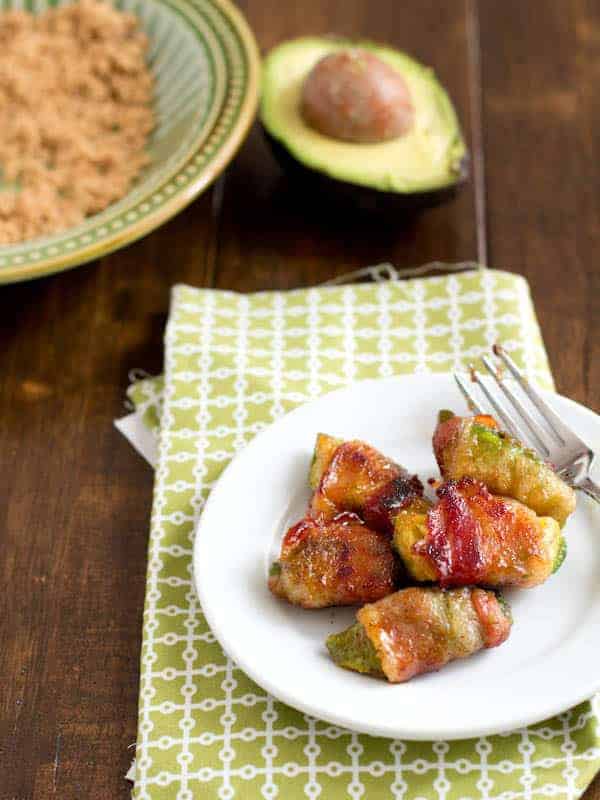 Bacon Wrapped Avocadoes