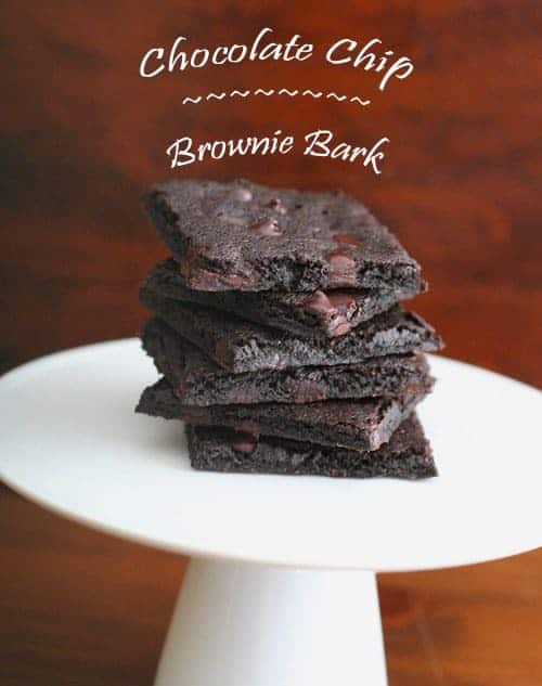 Chocolate Chip Brownie Bark