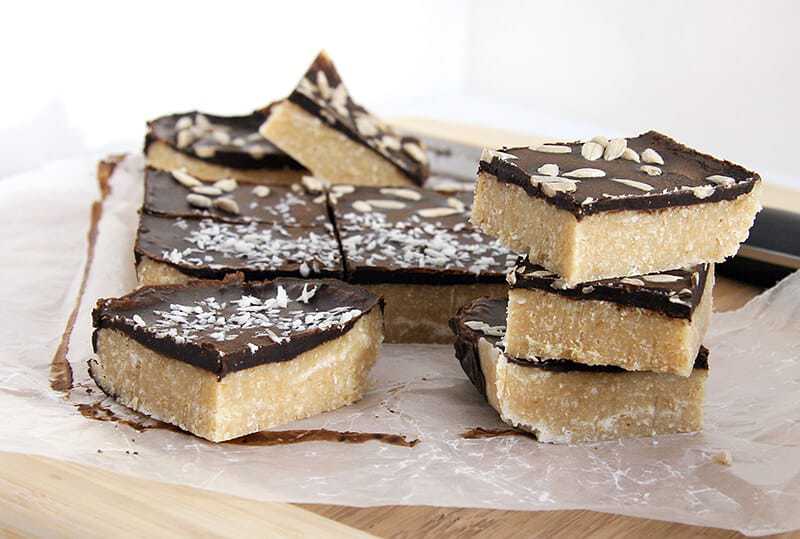 Carob Covered Coconut Protein Bars