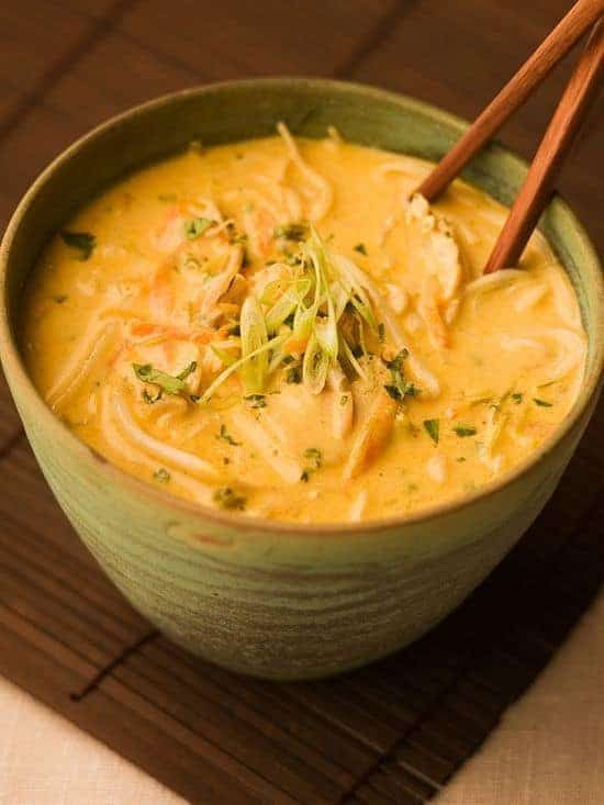 Spicy Thai Coconut Chicken Soup