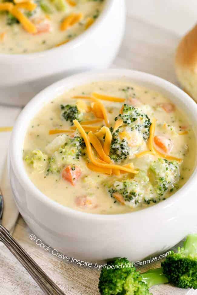 20 Minute Broccoli Cheese Soup