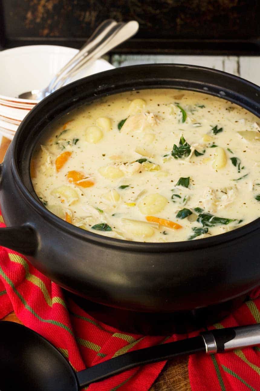 Crockpot Chicken Gnocchi Soup