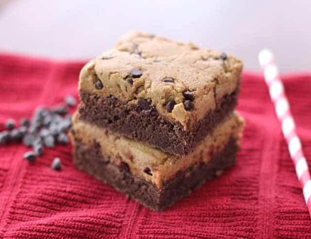 Healthy Cookie Dough Brownies