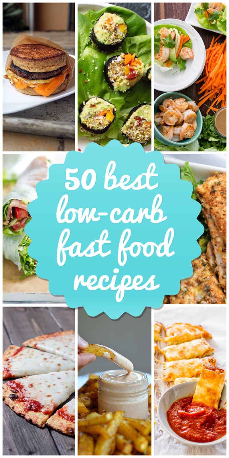 Low-carb fast food recipes and ideas
