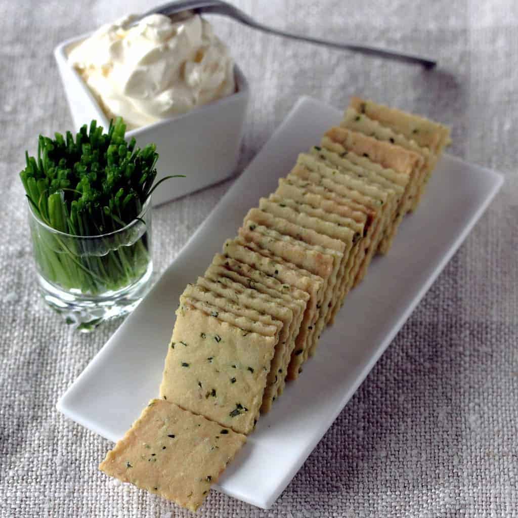 Egg-Free Sour Cream and Chive Crackers