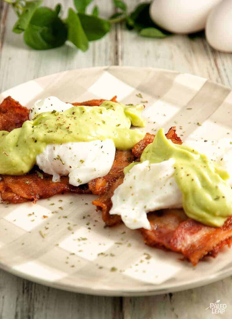 Eggs Benedict With Avocado Sauce