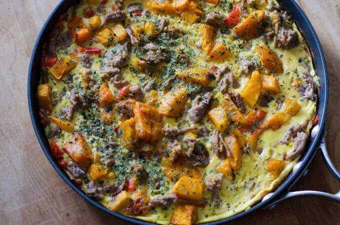 Sausage And Butternut Squash Frittata