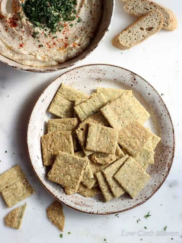 Crispy Almond Sesame Crackers