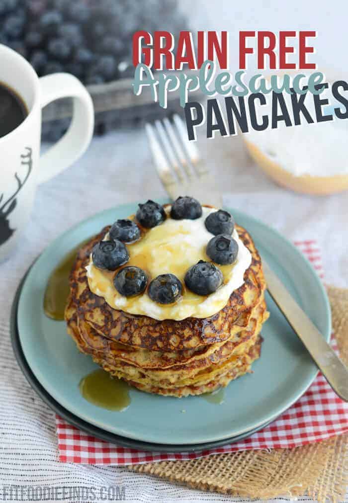 Grain Free Applesauce Pancakes