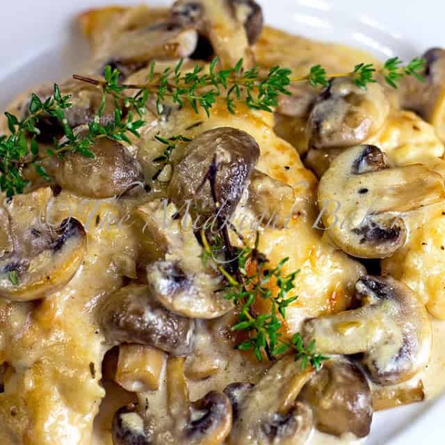 Mushroom Asiago Chicken