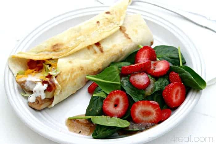Easy Low Carb Grilled Chicken Wrap