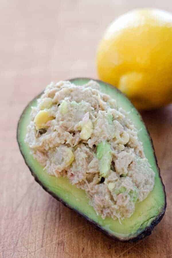 Paleo avocado tuna salad