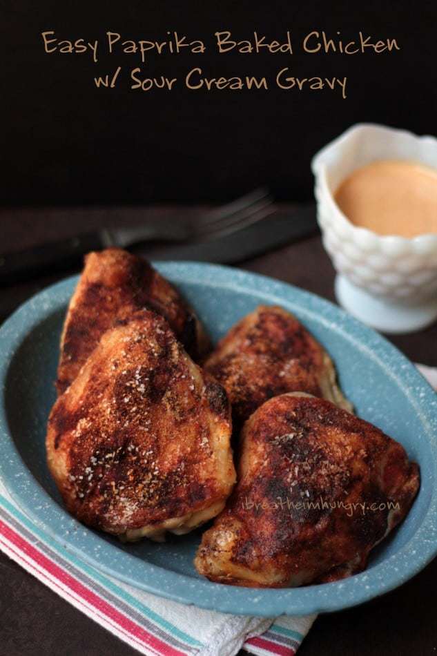 Chicken Paprika With Sour Cream Gravy