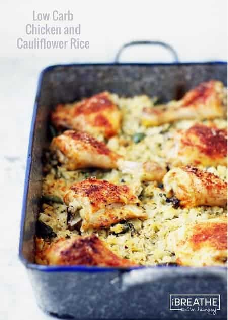 Low Carb Baked Chicken And Cauliflower Rice