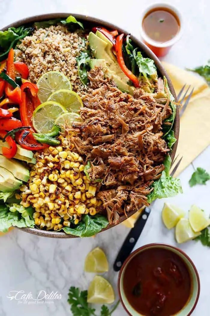 Chipotle lime carnitas salad