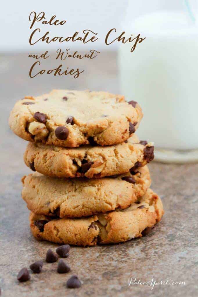 Paleo Chocolate Chip Cookies With Walnuts