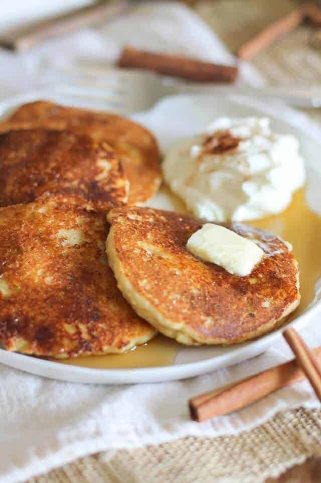 Crispy Cinnamon Swirl Paleo Pancake