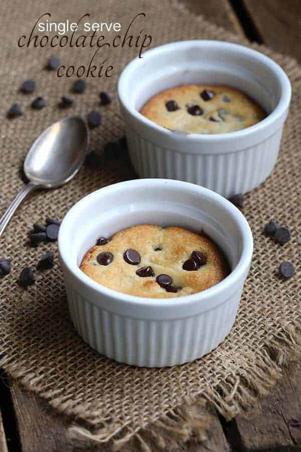 Single Serve Deep Dish Chocolate Chip Cookie