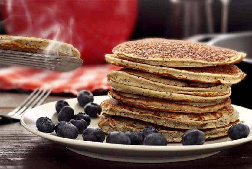 Paleo Lemon Poppy Seed Pancakes