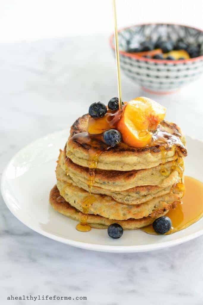 Paleo Peach Pancakes