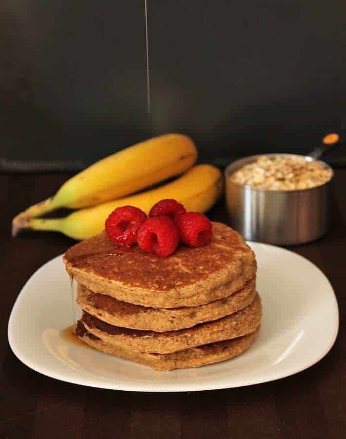 Banana Oat Pancakes