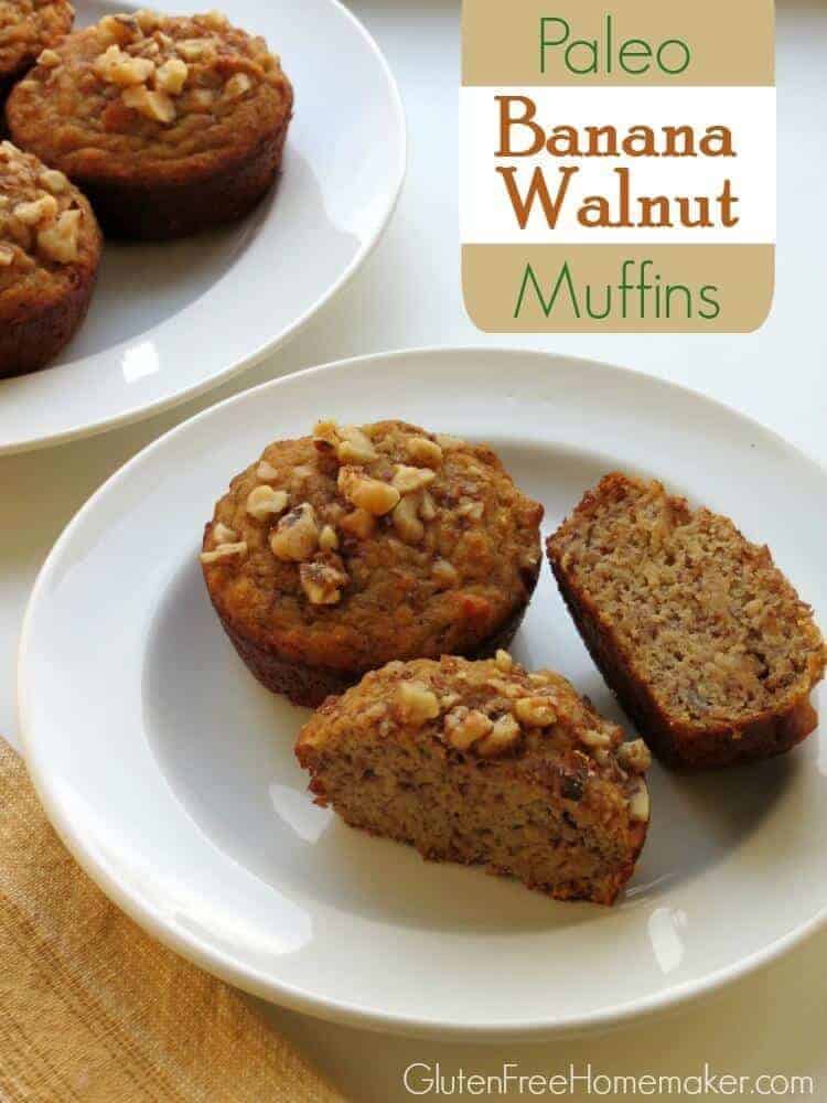 Banana Walnut Coconut Flour Muffins