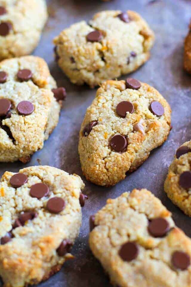 Paleo Chocolate Chip Almond Flour Scones With Orange And Ginger