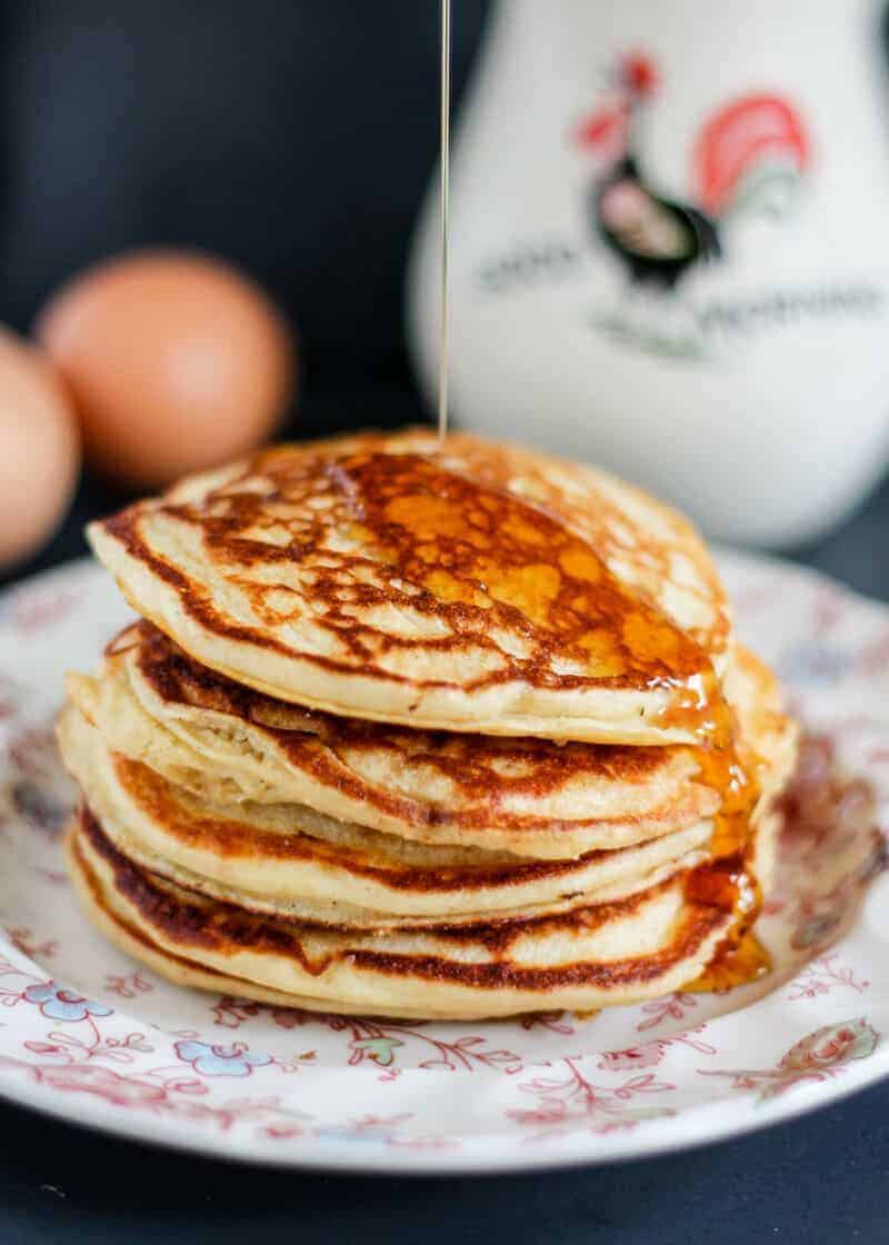 Gluten Free, Protein-Packed Quinoa Flour Banana Pancakes