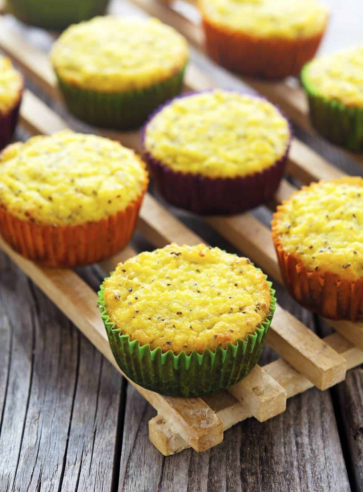 Coconut Lemon Chia Seed Muffins