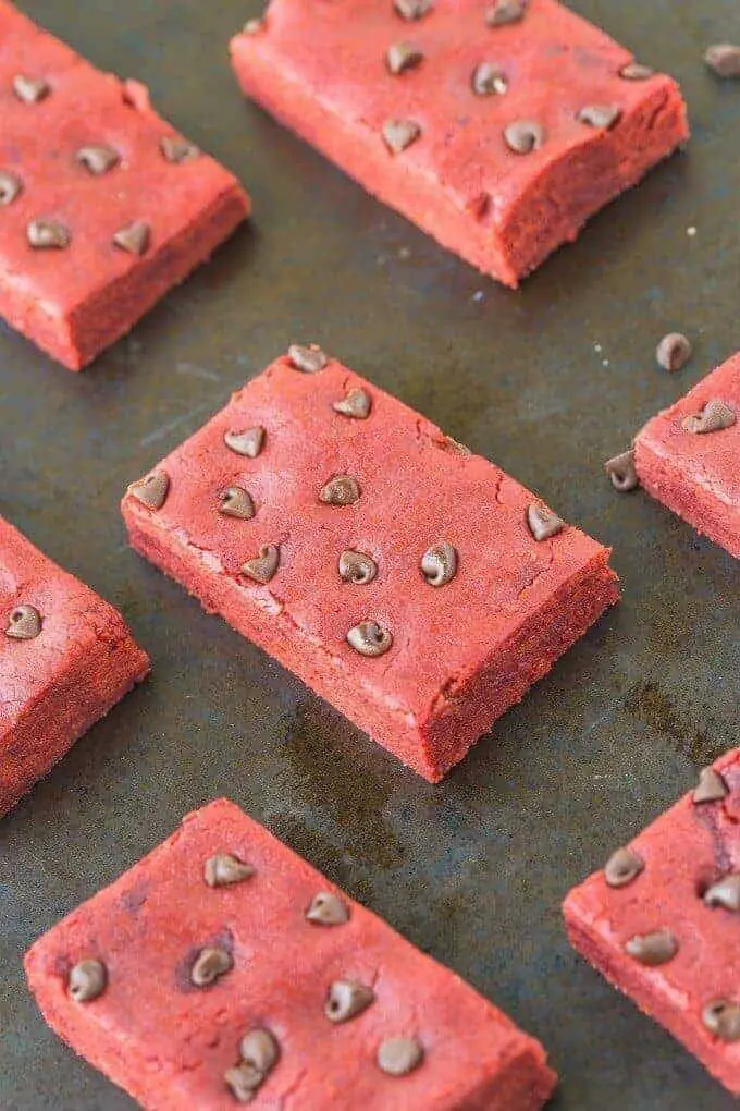 No Bake Red Velvet Protein Bars